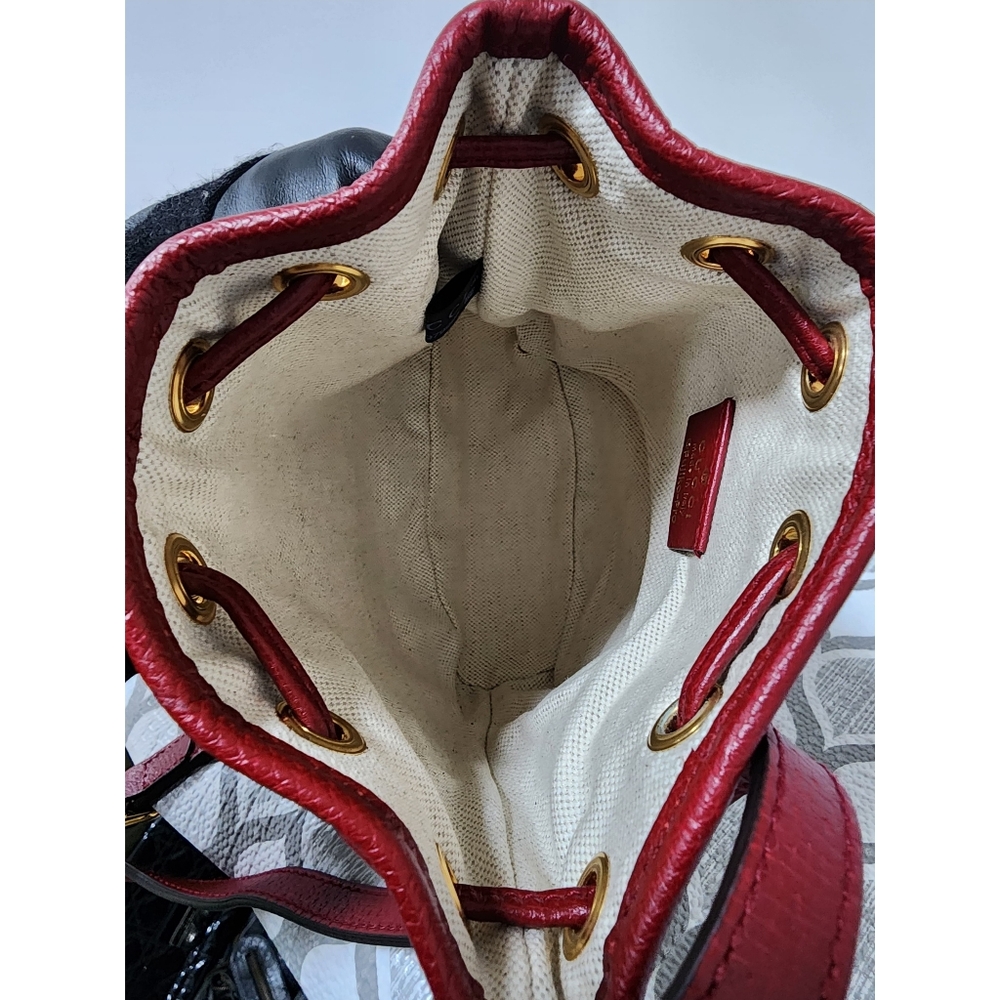 Gucci Doraemon x Gucci Coated Canvas Bucket Bag Mini - Picture 15 of 15
